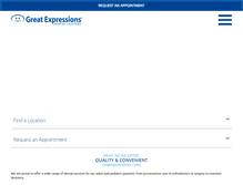 Tablet Screenshot of greatexpressions.com
